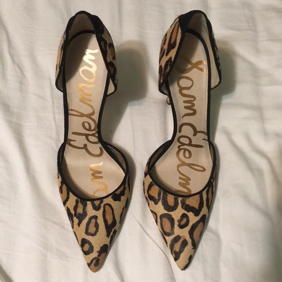 Sam Edelman Shoes - Sam Edelman Cheetah Print with Dyed Calf Fur Heels